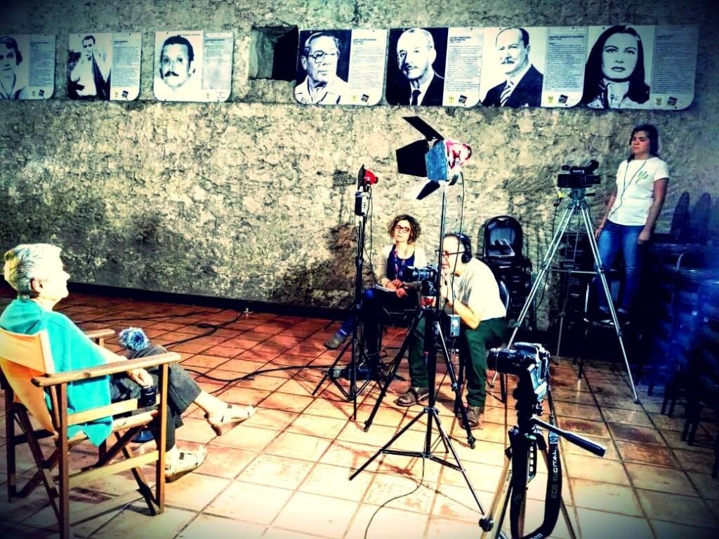 Ana Emilia Morales entrevista para la película deTacón aTaco